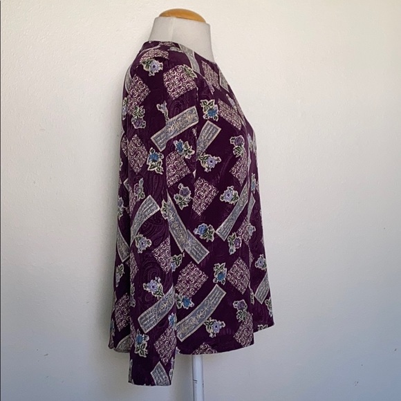 Pyke Limited purple print Blouse - Picture 5 of 7